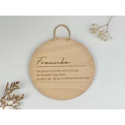 Holzschild Freunde