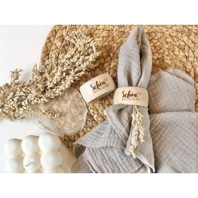 Serviettenring Schön, dass du da bist Herz