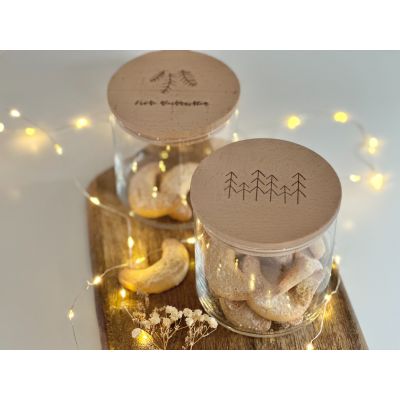 Vorratsglas Weihnachten Tannenbäume