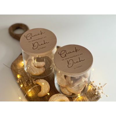 Vorratsglas Glück ist Kollegin